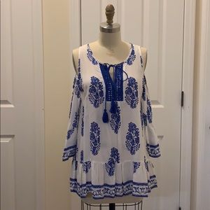 Carole Christian Boho Cold Shoulder - Sm NWT